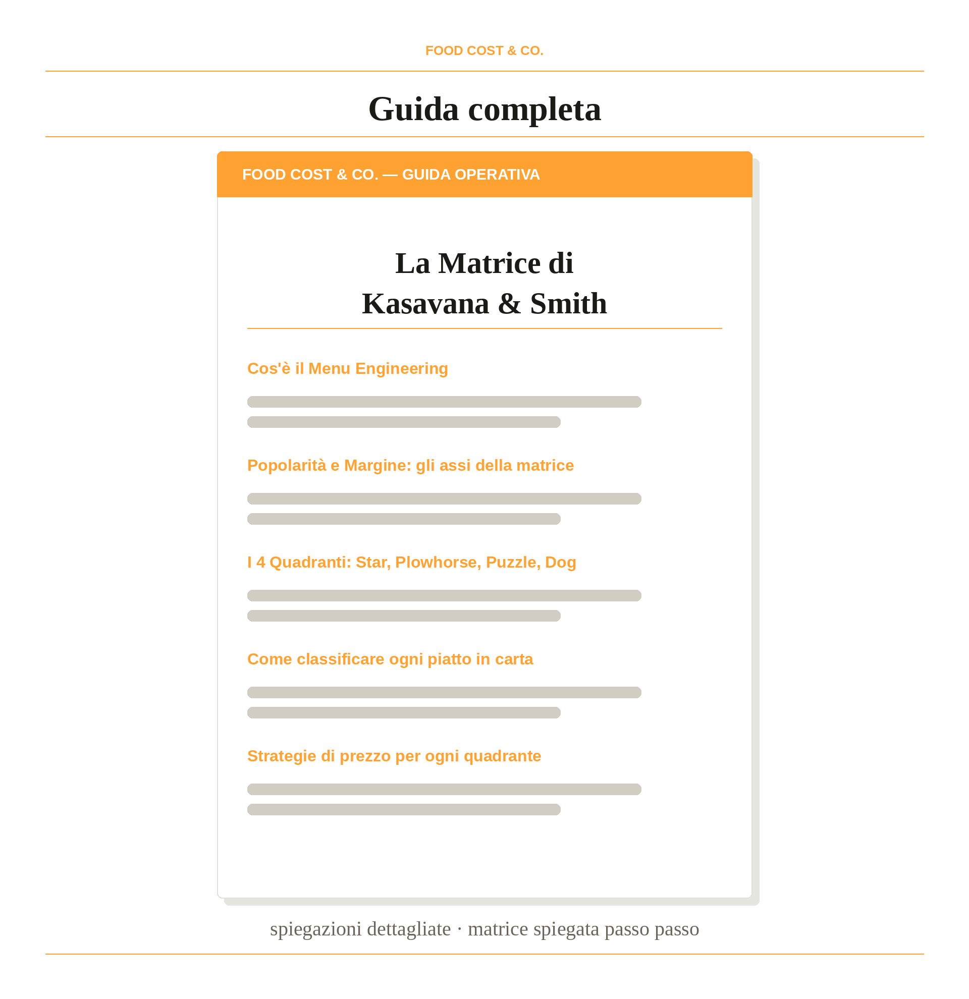 Menu Engineering
