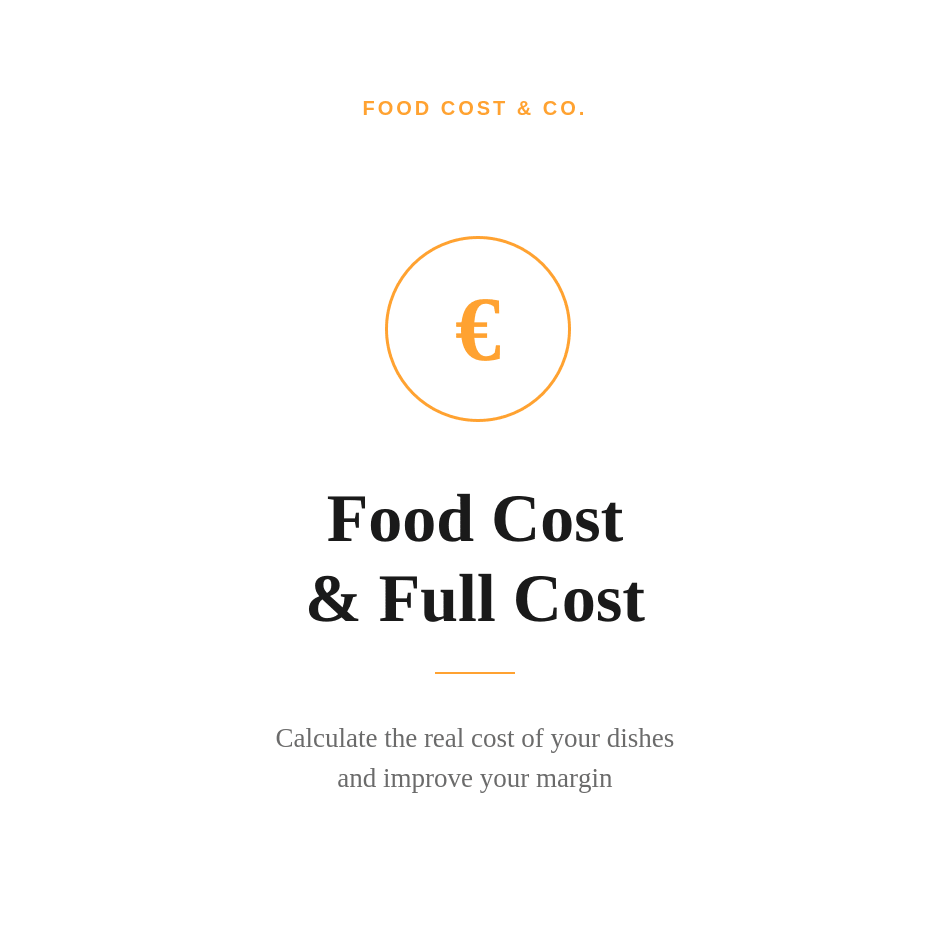 Food Cost - FoodCost&Co