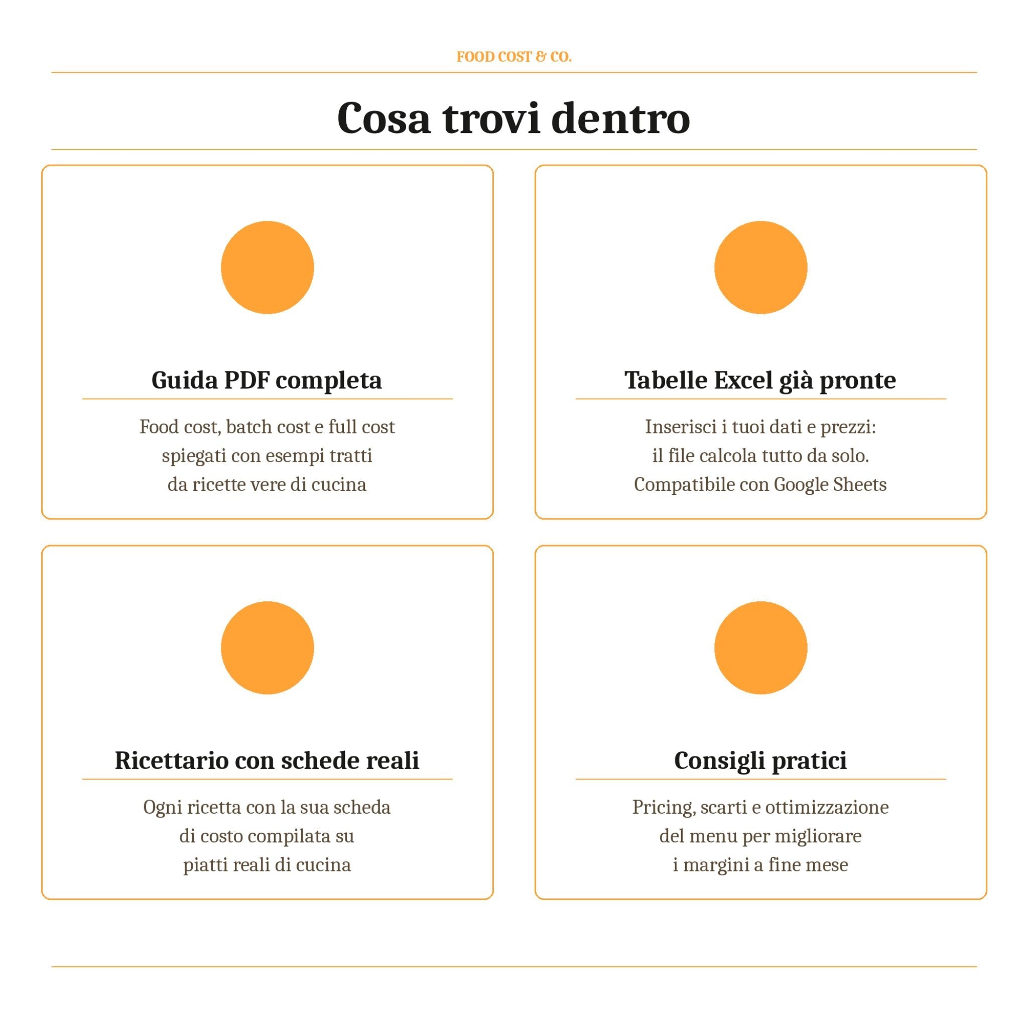 Food Cost & Co. - Guida operativa per chef e ristoratori - FoodCost&Co