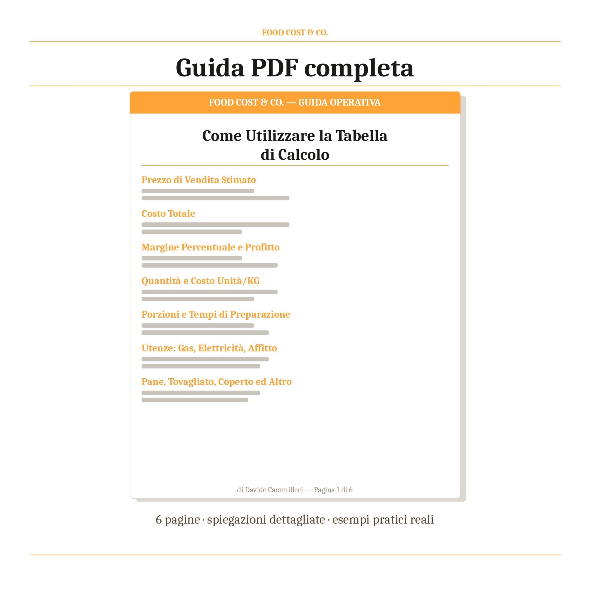 Food Cost & Co. - Guida operativa per chef e ristoratori - FoodCost&Co
