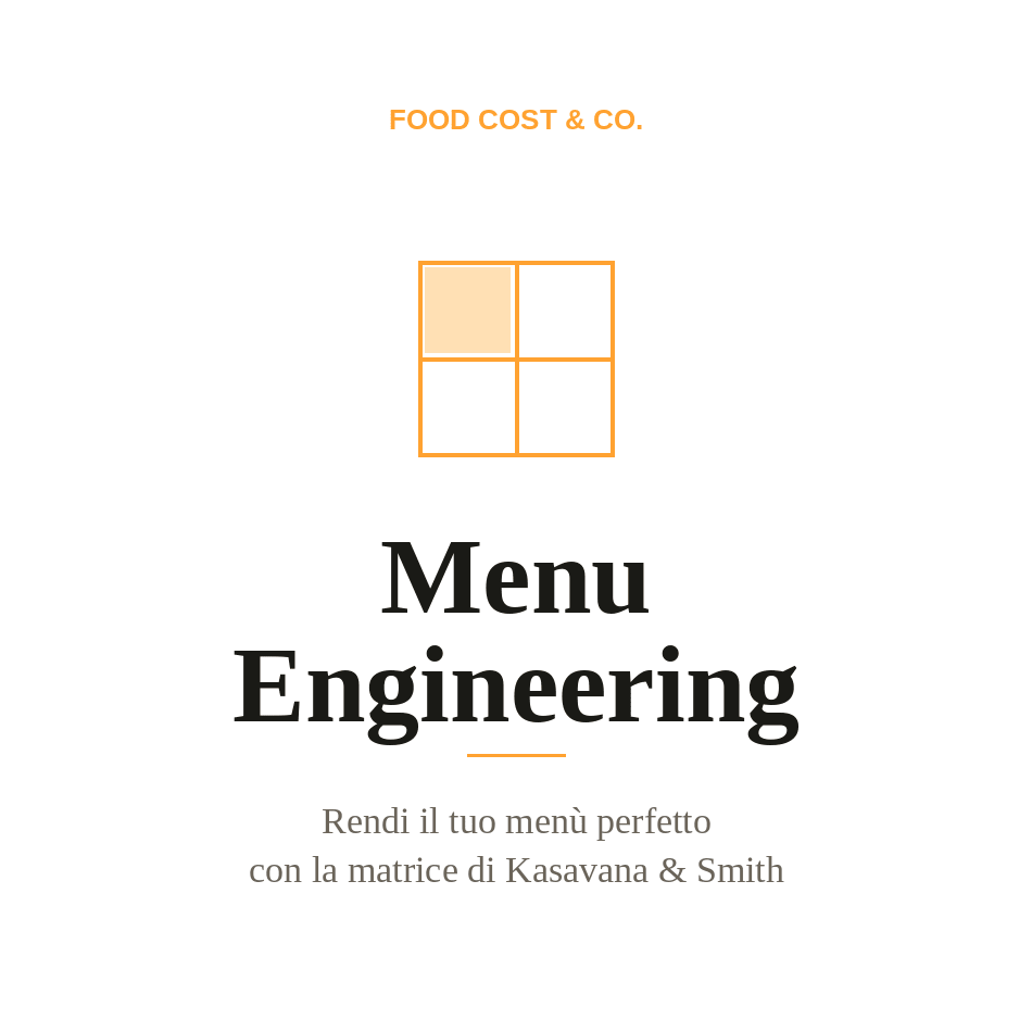 Menu Engineering - FoodCost&Co